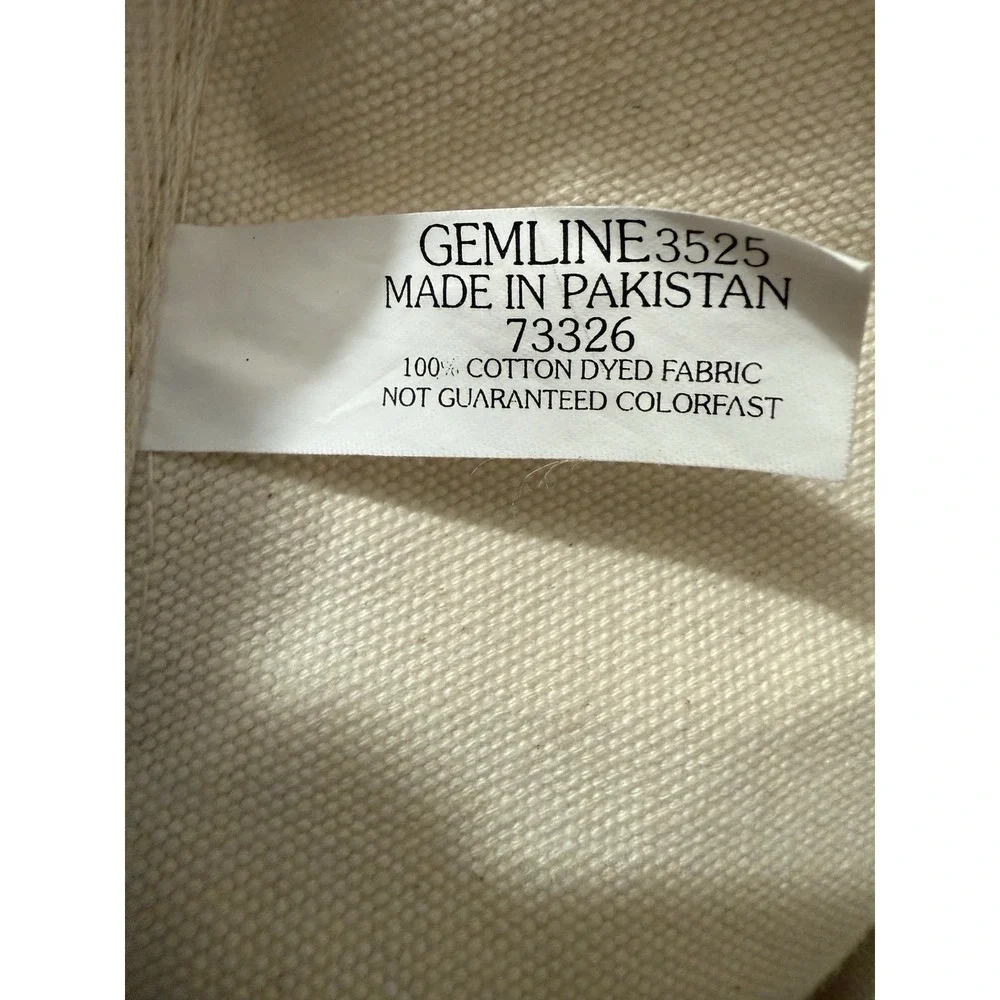 Hotel Del Coronado Canvas Tote Bag Navy Ivory Large 15